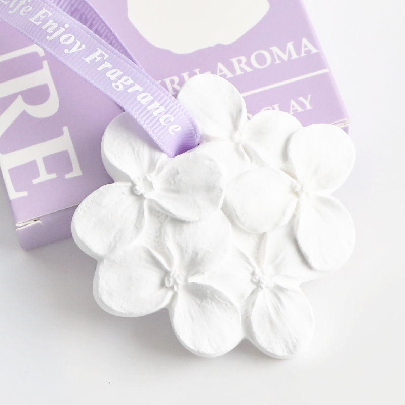 Ceramic gypsum hydrangea shape car air freshener essential oil diffuser(图3)