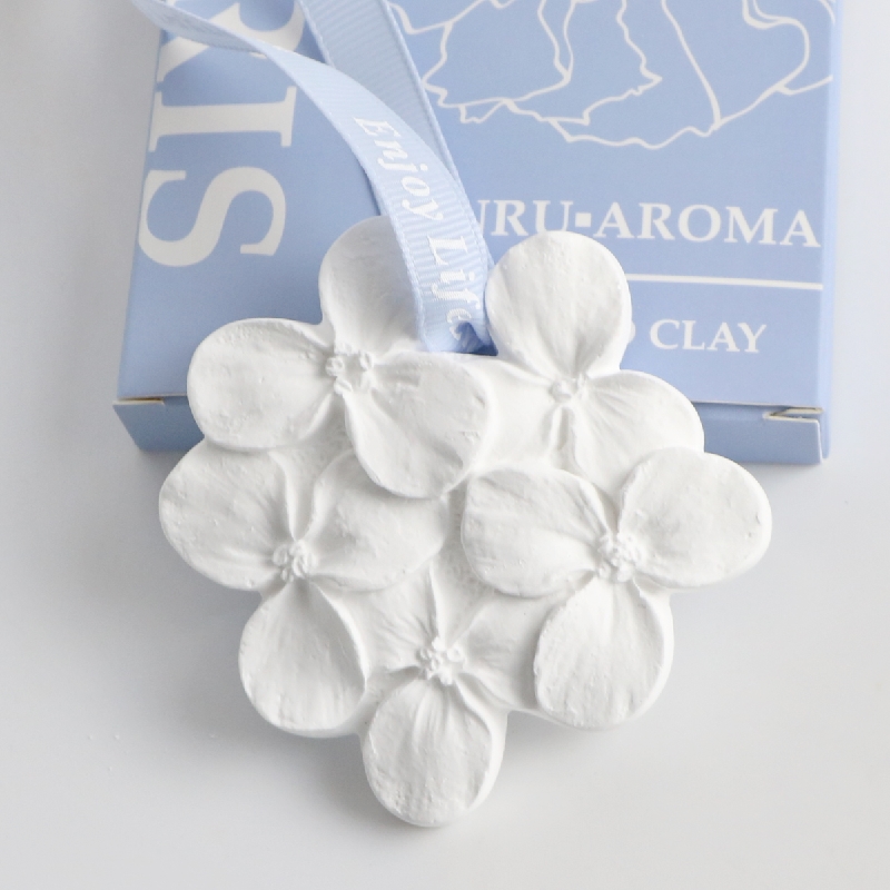 Ceramic gypsum hydrangea shape car air freshener essential oil diffuser(图1)