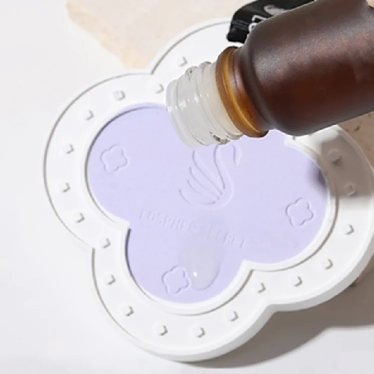 Wood base aroma ceramic flower diffuser for car decoration(图5)