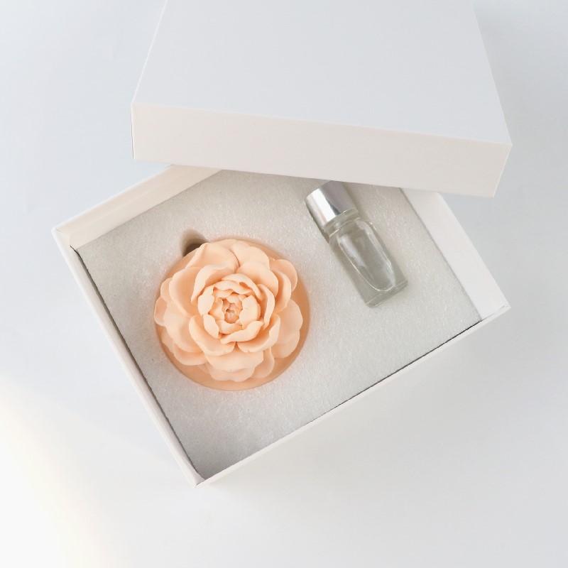 Fragrant ceramic flower stone diffuser gift box air freshener essential oil diffuser(图3)