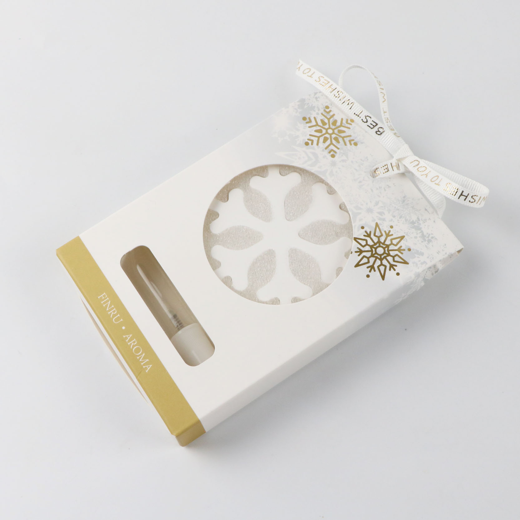 Snowflake aromatic ceramic plaster hanging aromatherapy pendant(图3)