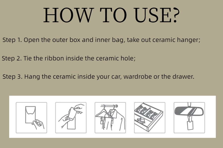 Ceramic horse aroma pendant car decoration hanging(图3)