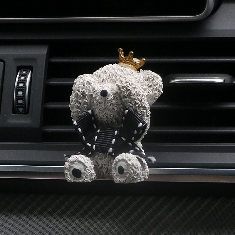 Purple Ceramic Bear Car Outlet